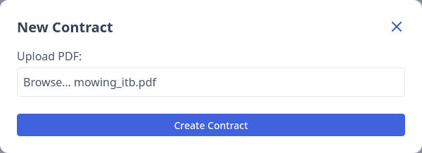 Upload contract screenshot